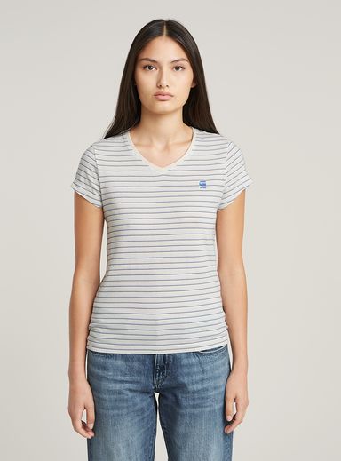 Camiseta Stripe Eyben Slim V-Neck2.0